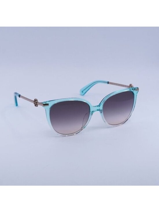 Kate Spade KRISTINA/G/S 0IWB FF Sunglasses Green Cat Eye Frame, Grey Lenses main image 7